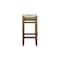 Alaterre Furniture Newport 30"H Wood Bar Stool with Rush Seat ANNP2271 - alternate 6